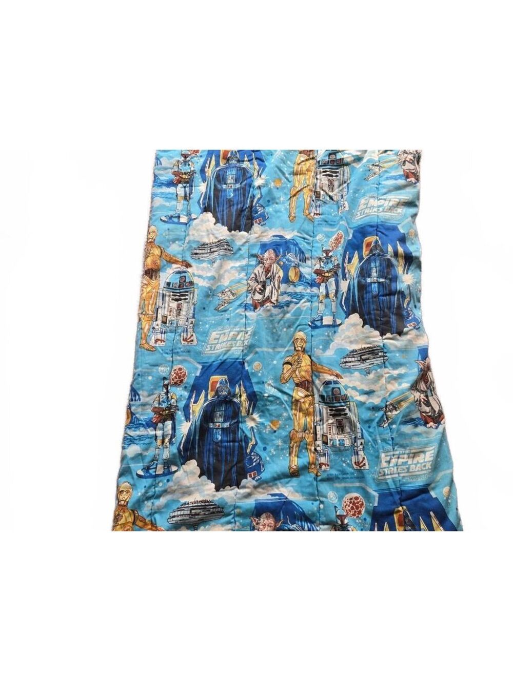 Vintage 1980 Star Wars Empire Strikes Back Sleeping Bag Boba Fett R2-D2 Black